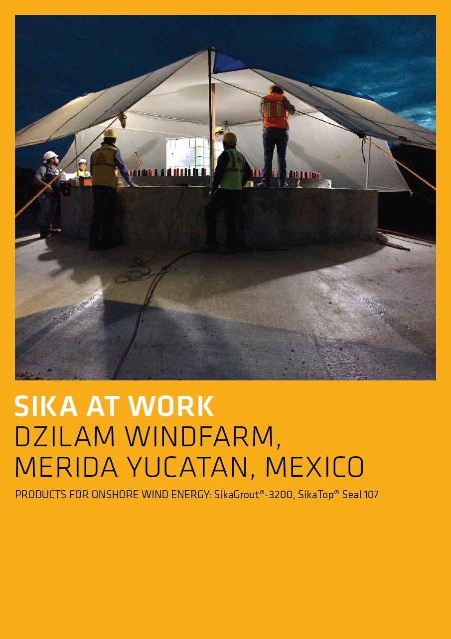Dzilam Windfarm in Merida Yucatan, Mexico