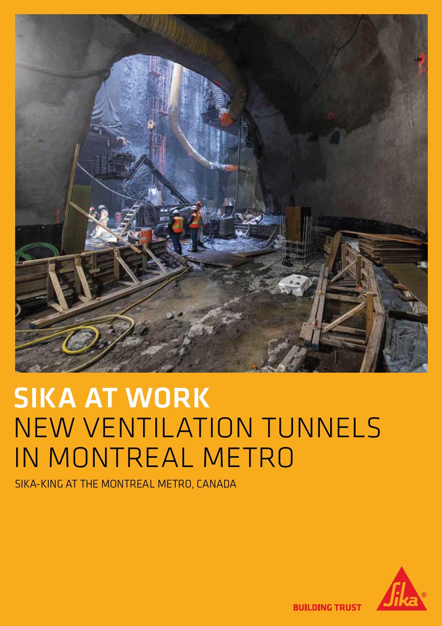 New Ventilation Tunnels in Montreal Metro