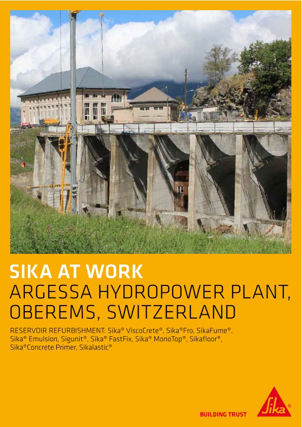 Agressa Hydropower Plant in Oberems, Switzerland